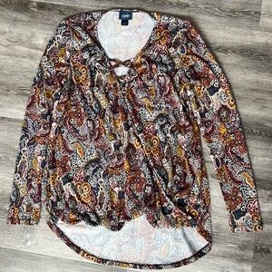 Daytrip Paisley Wrap Sweater